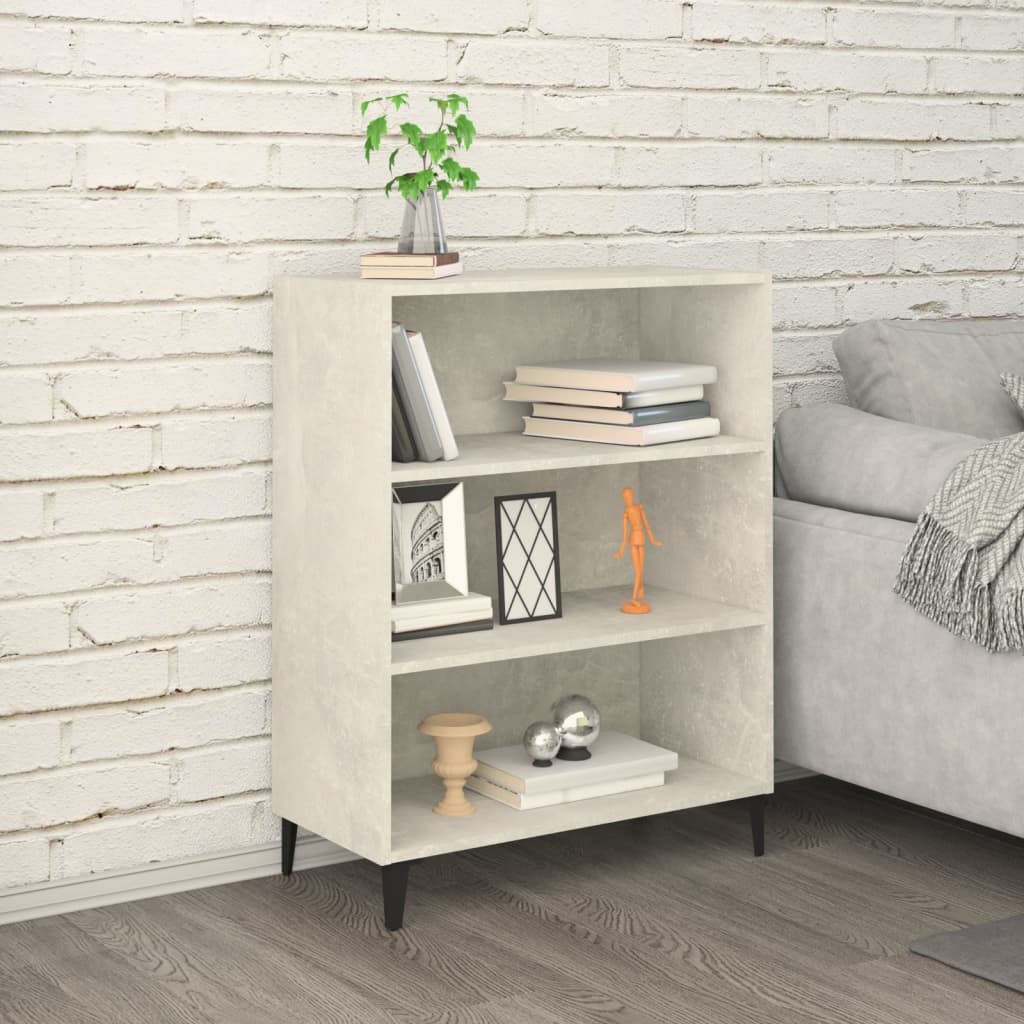 Dressoir 69,5x32,5x90 cm bewerkt hout betongrijs is nu te koop bij PeponiXL, paradijselijk wonen!