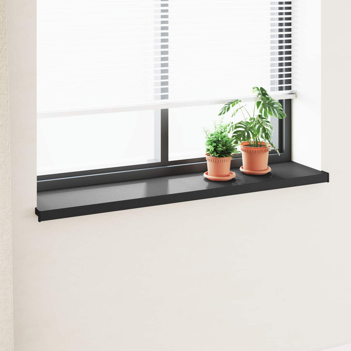 Raamsokkel Zwart met houten nerf 160 x 35 x 4,5 cm PVC is nu te koop bij PeponiXL, paradijselijk wonen!