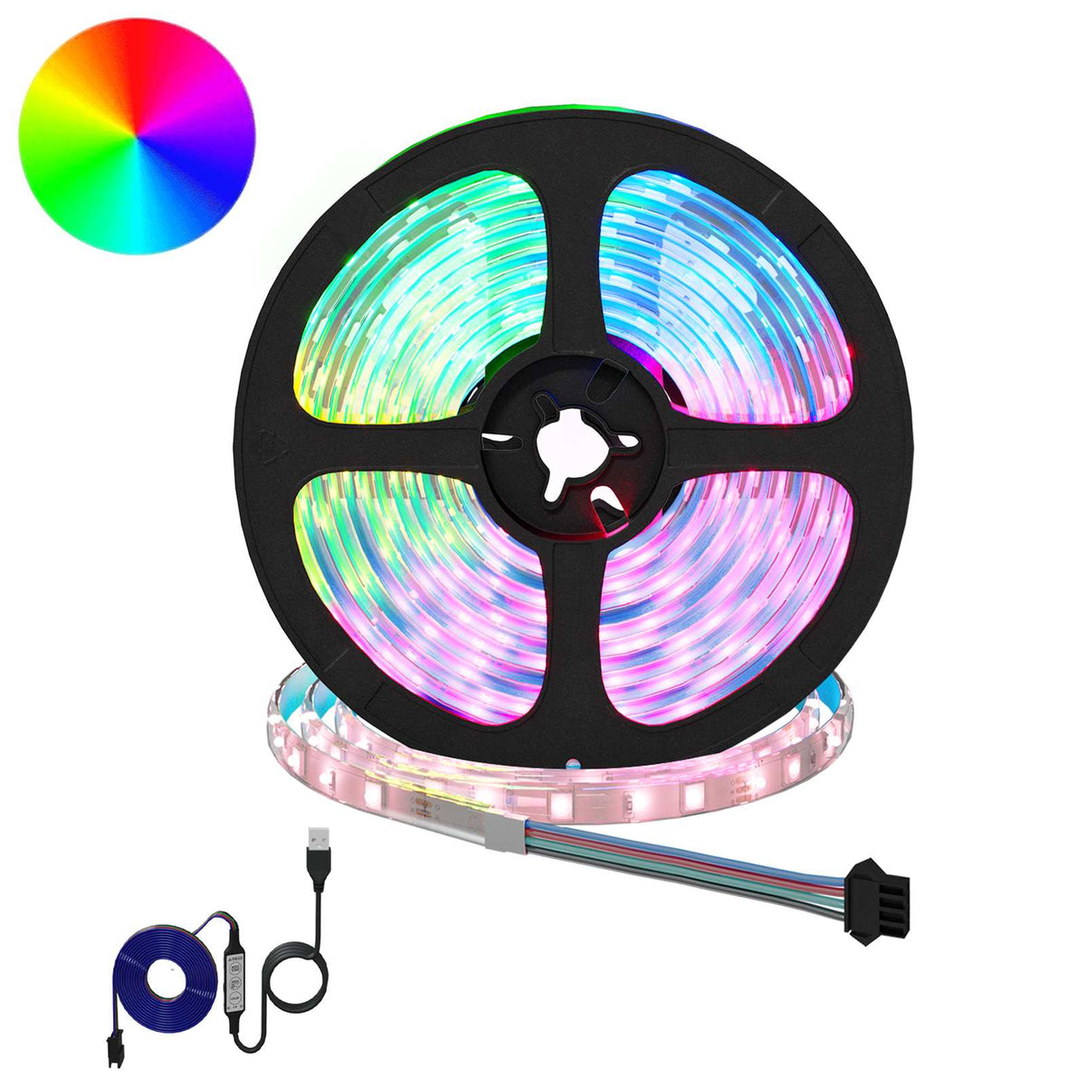 LED-strip 12 pcs Zwart en transparant 5100 mm is nu te koop bij PeponiXL, paradijselijk wonen!