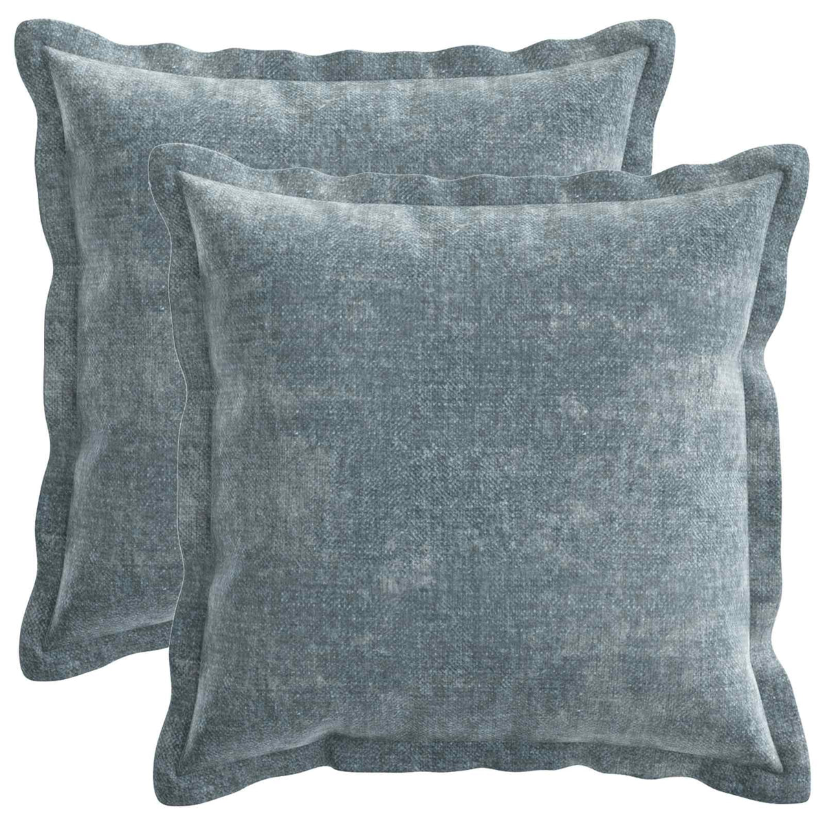 Kussensloop 2 st HOUTEN Lichtblauw 35 x 35 cm Chenille Stof is nu te koop bij PeponiXL, paradijselijk wonen!