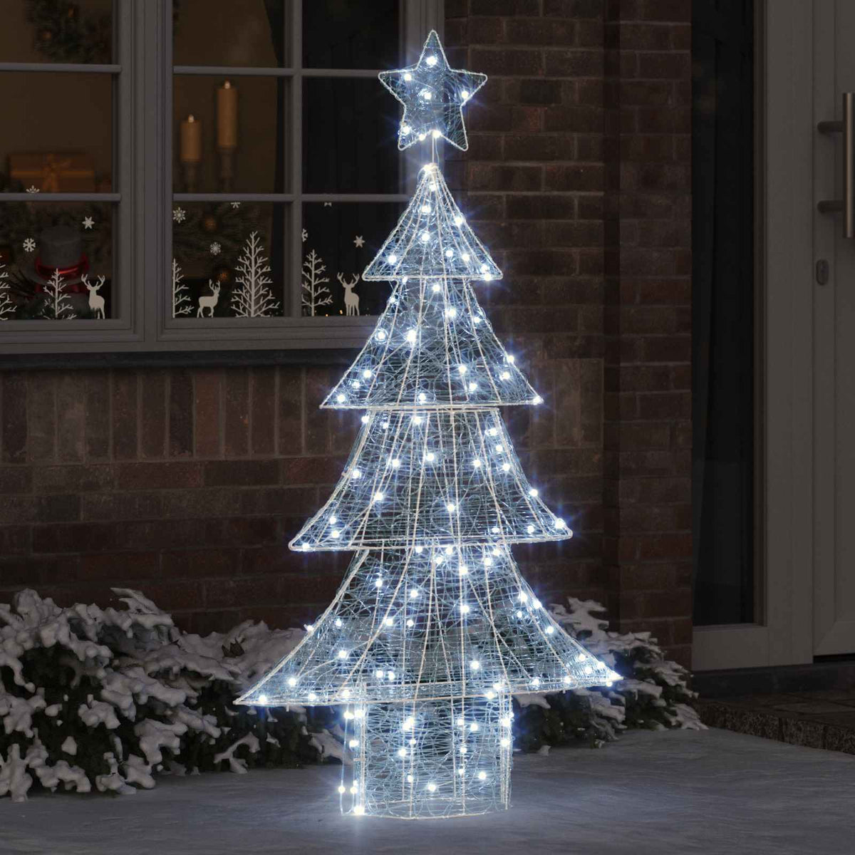 Kerstboom met 160 LED Koudwit 150 cm Acryl is nu te koop bij PeponiXL, paradijselijk wonen!