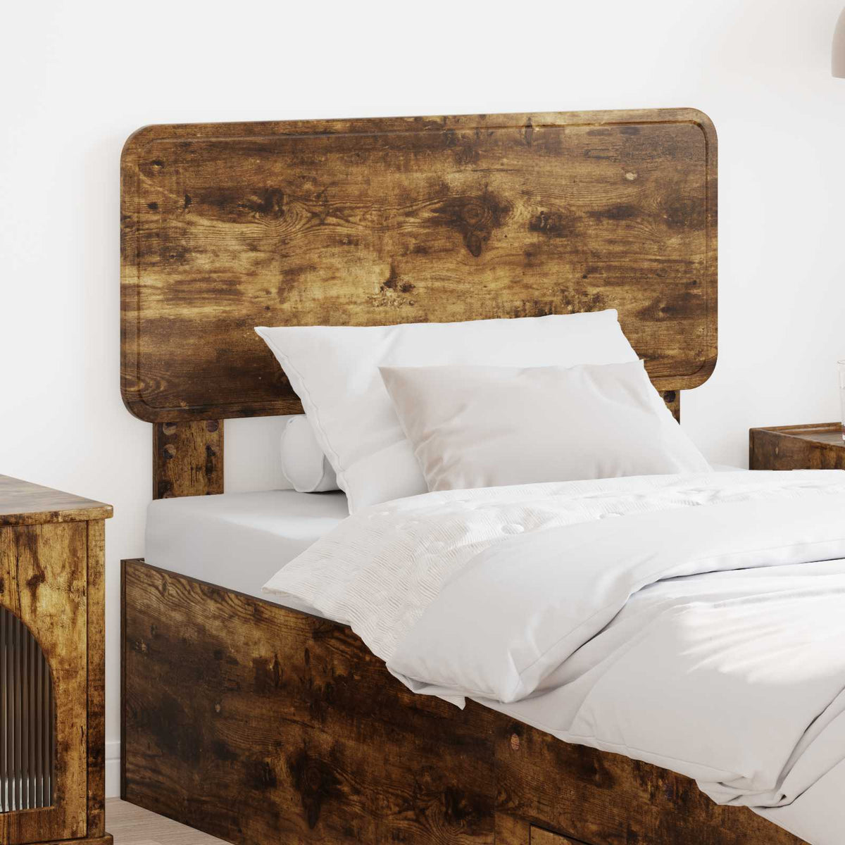 Hoofdbord Gerookt eiken Bewerkt hout is nu te koop bij PeponiXL, paradijselijk wonen!