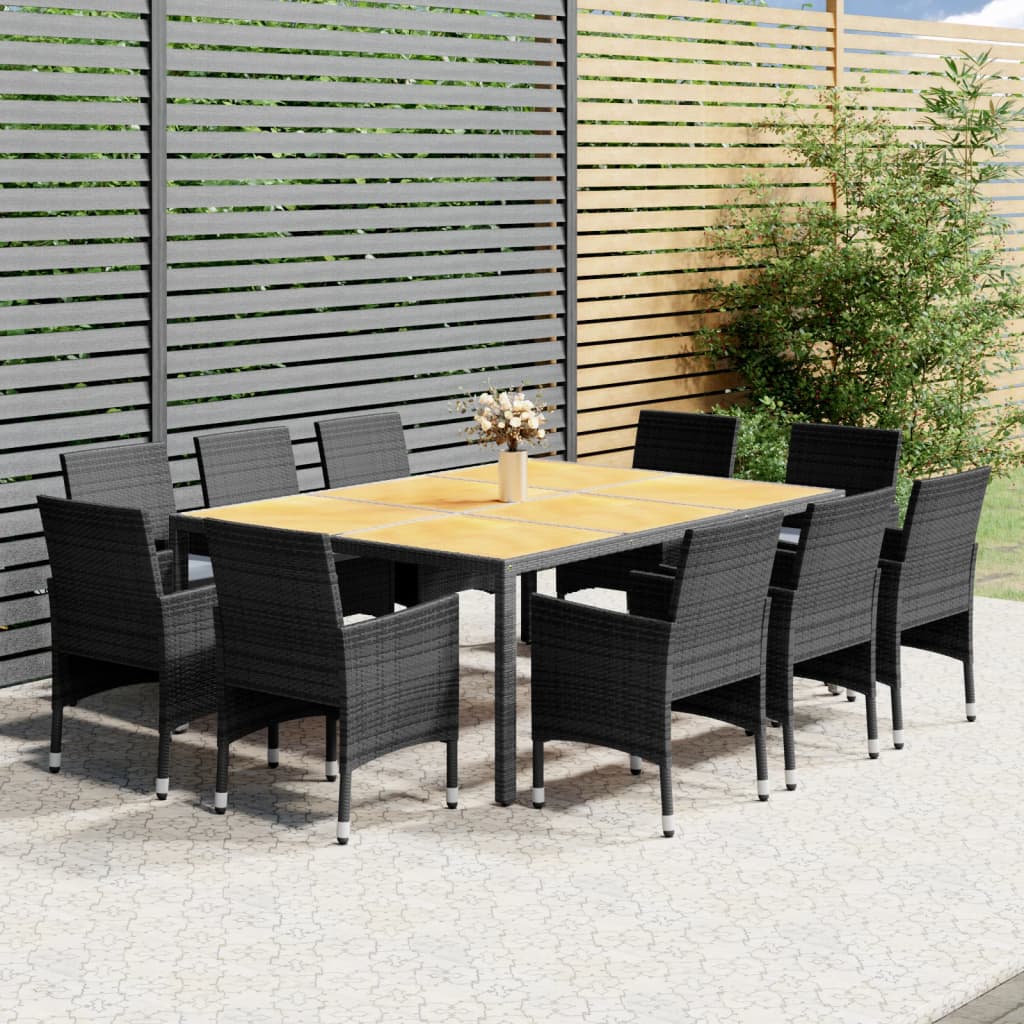 11-delige Tuinset poly rattan grijs is nu te koop bij PeponiXL, paradijselijk wonen!