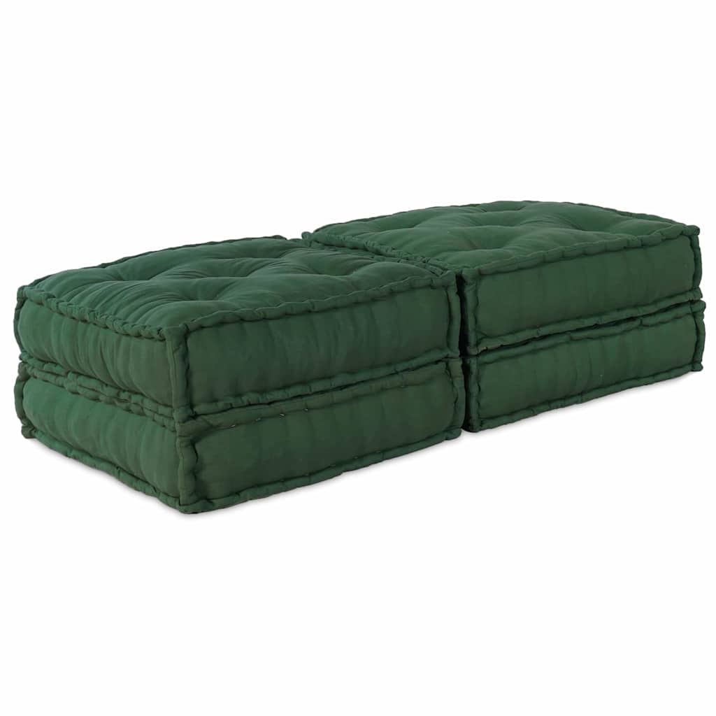 Modulair Sofabet 2 pcs Groen 140 x 70 x 36 cm Stof is nu te koop bij PeponiXL, paradijselijk wonen!