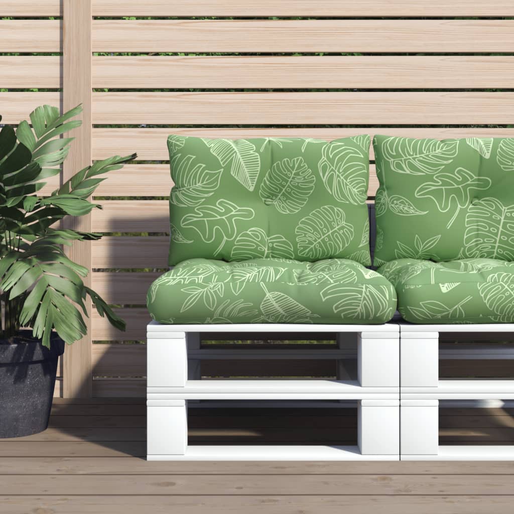 Palletkussens 2 st bladpatroon oxford stof is nu te koop bij PeponiXL, paradijselijk wonen!