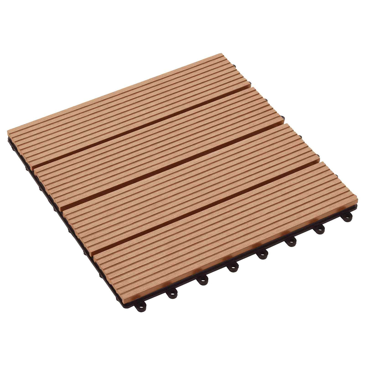 Terras Tegel 11 pcs Teakhout 30 x 30 cm WPC is nu te koop bij PeponiXL, paradijselijk wonen!