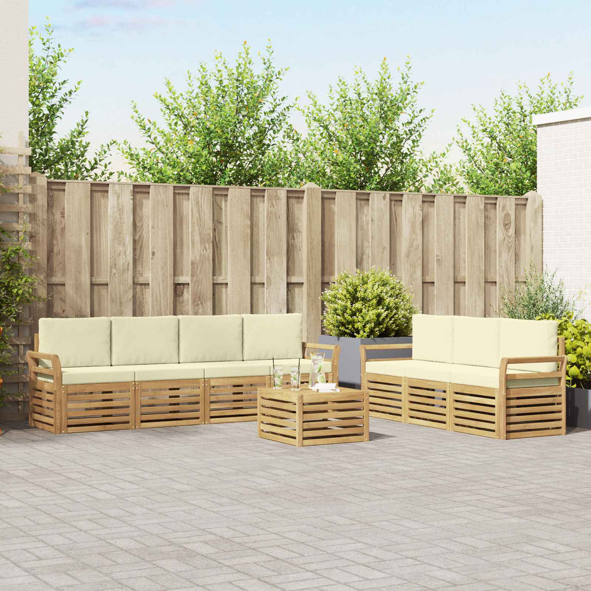 Sofa-Sets Massief Acaciahout is nu te koop bij PeponiXL, paradijselijk wonen!