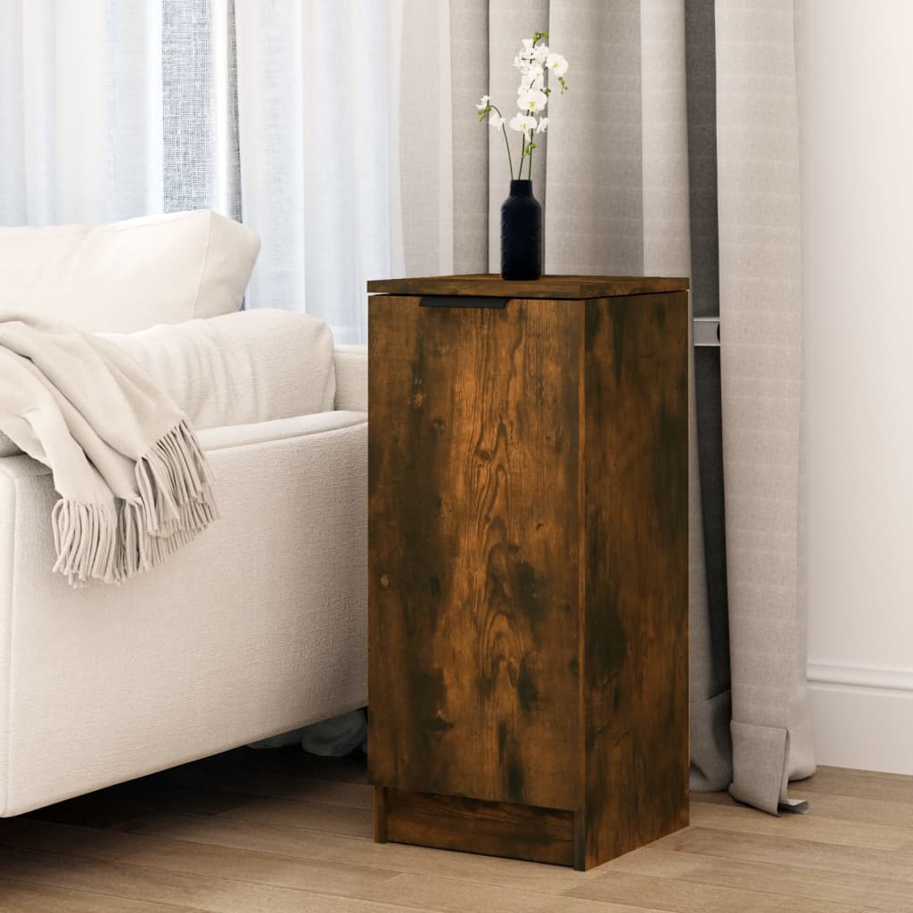 Dressoir 30x30x70 cm bewerkt hout gerookt eikenkleurig is nu te koop bij PeponiXL, paradijselijk wonen!