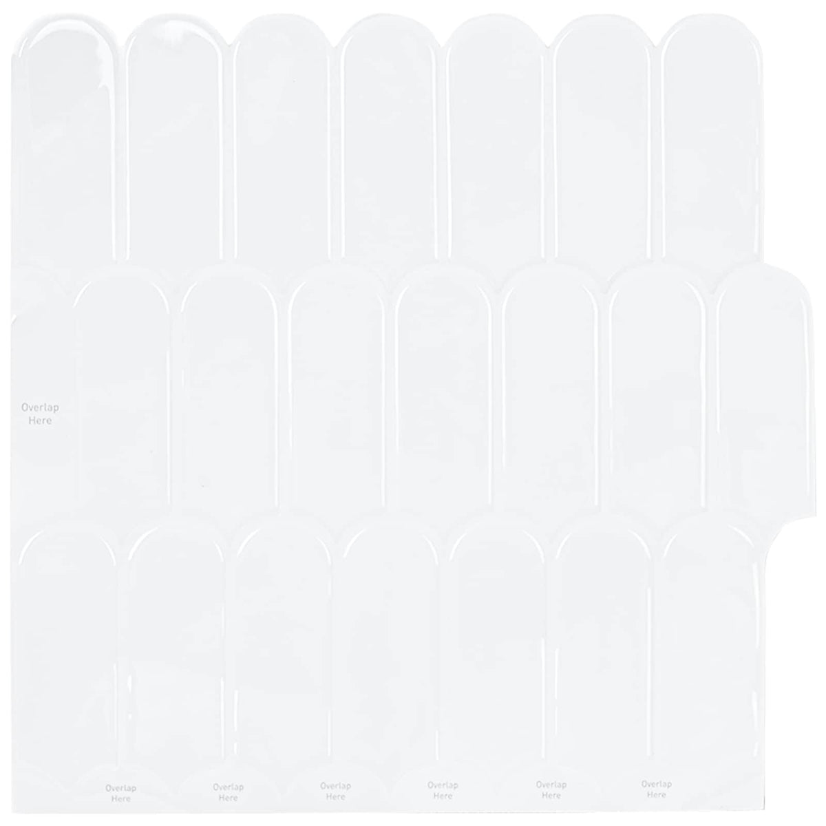 Veer Tegel 50 pcs Wit 30 x 30 cm Polyurethaan en PET is nu te koop bij PeponiXL, paradijselijk wonen!