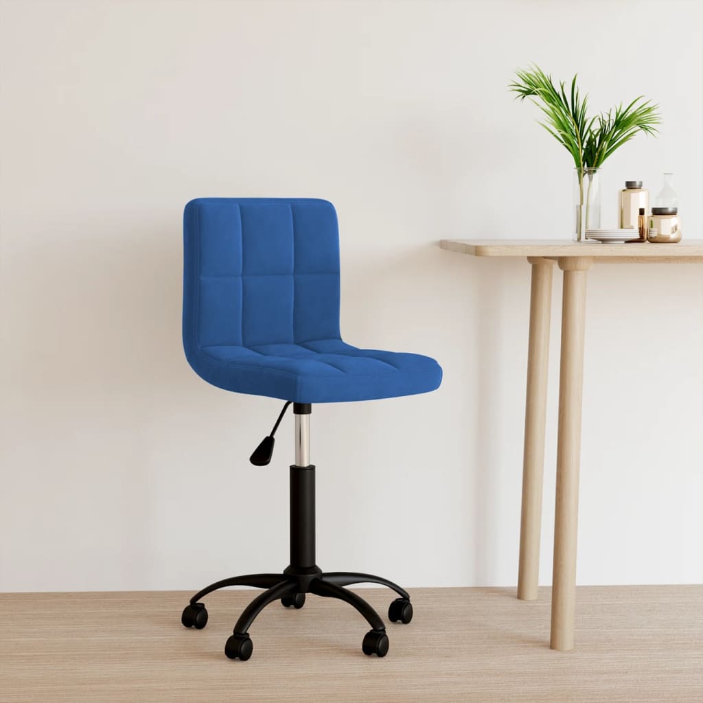 Kantoorstoel draaibaar fluweel blauw is nu te koop bij PeponiXL, paradijselijk wonen!