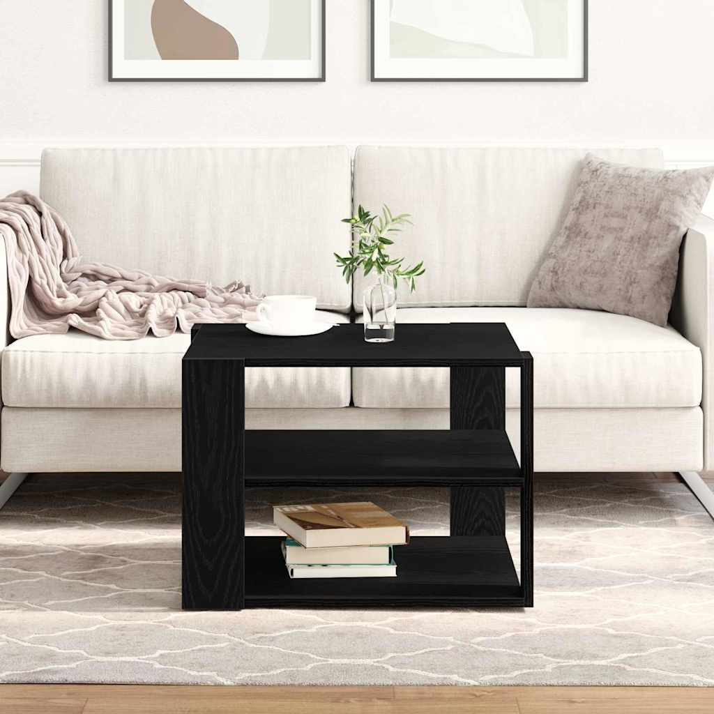Salontafel Zwarte Eik 58 x 58 x 40 cm Geconstrueerd hout is nu te koop bij PeponiXL, paradijselijk wonen!