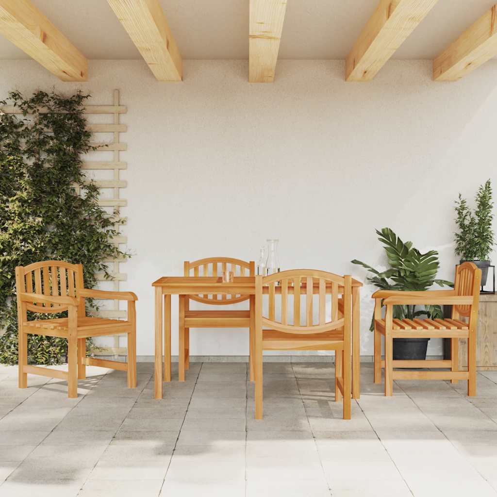 5-delige Tuinset massief teakhout is nu te koop bij PeponiXL, paradijselijk wonen!