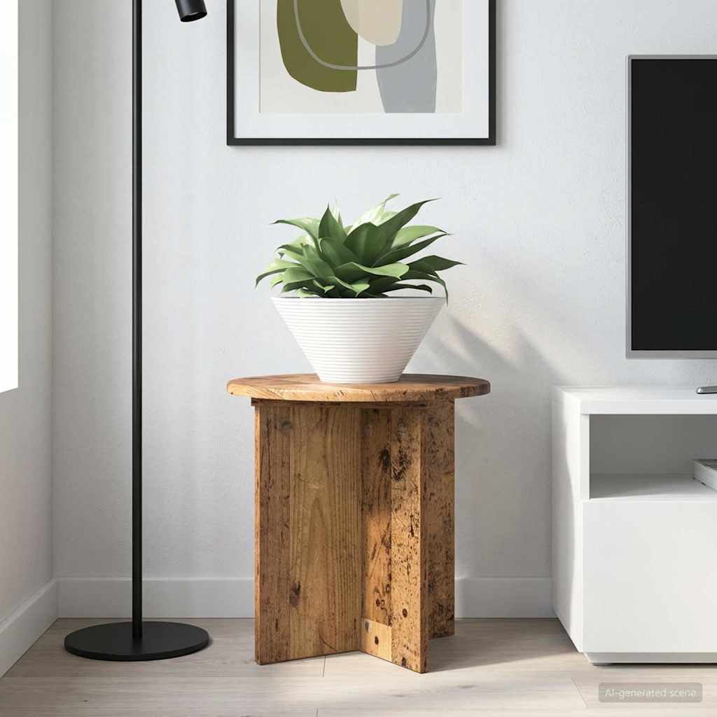 Plantenstandaard 2 pcs Oud hout 40 x 40 x 40 cm Bewerkt hout is nu te koop bij PeponiXL, paradijselijk wonen!