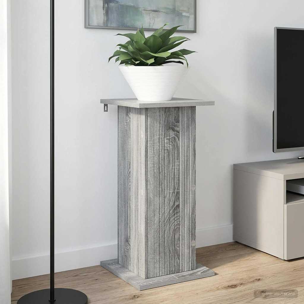 Plantenstandaard 2 pcs Grijs sonoma 30,5 x 30 x 60,5 cm is nu te koop bij PeponiXL, paradijselijk wonen!