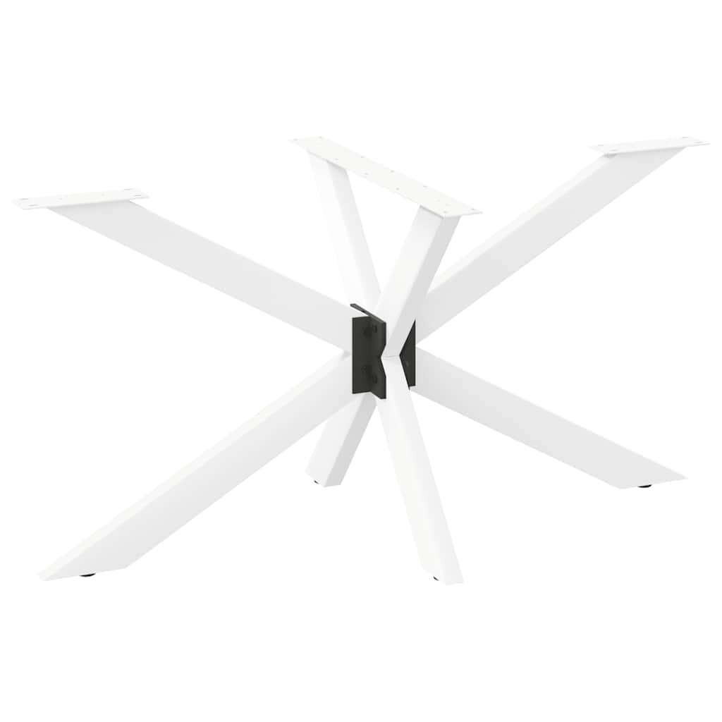Eettafelpoot spider vorm 150x78x(72-73) cm staal wit is nu te koop bij PeponiXL, paradijselijk wonen!