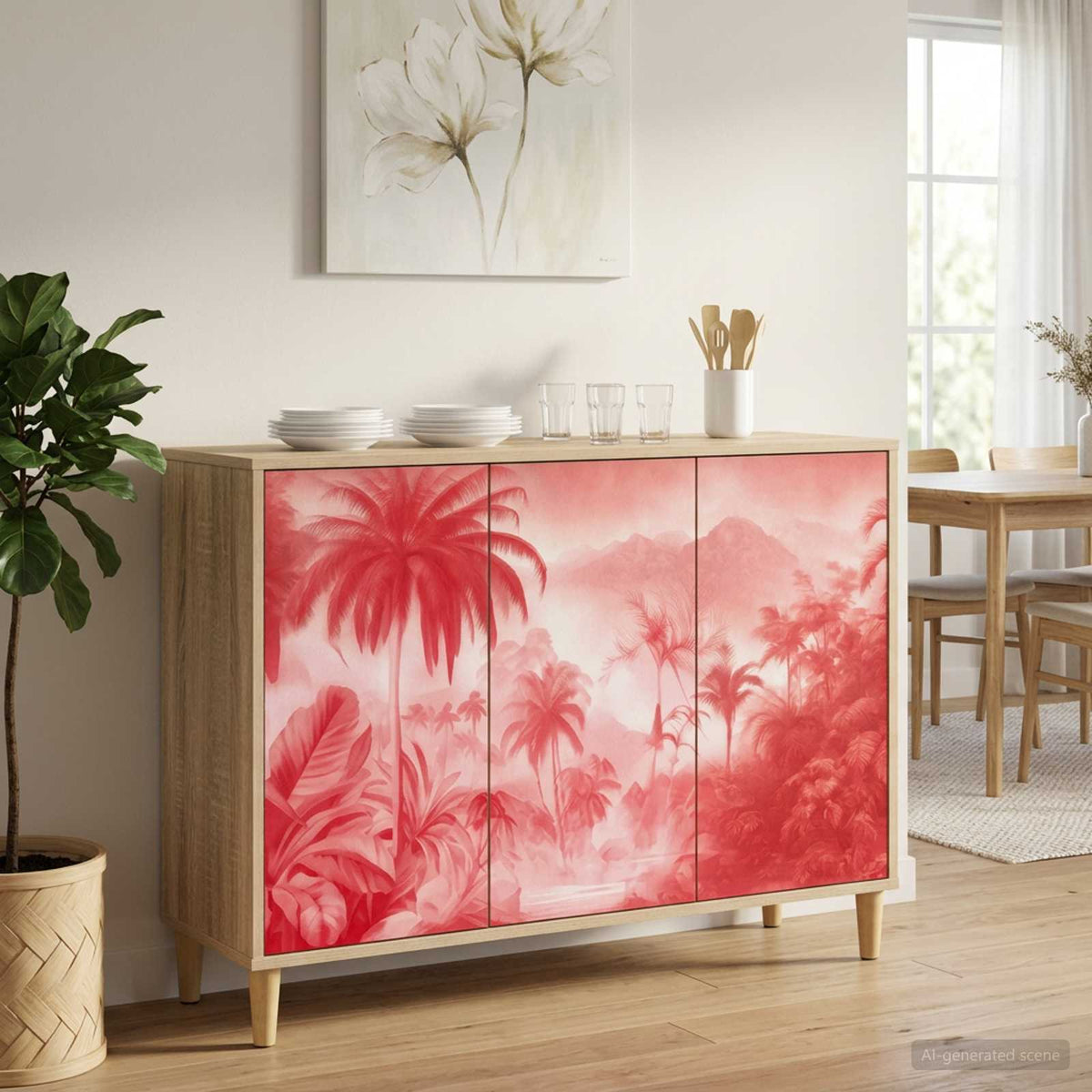 Dressoir AACHEN Sonoma 102 x 33 x 75 cm Bewerkt hout is nu te koop bij PeponiXL, paradijselijk wonen!