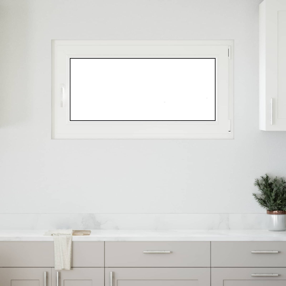 Kelderraam RISOR 110 x 70 cm PVC en glas Wit is nu te koop bij PeponiXL, paradijselijk wonen!