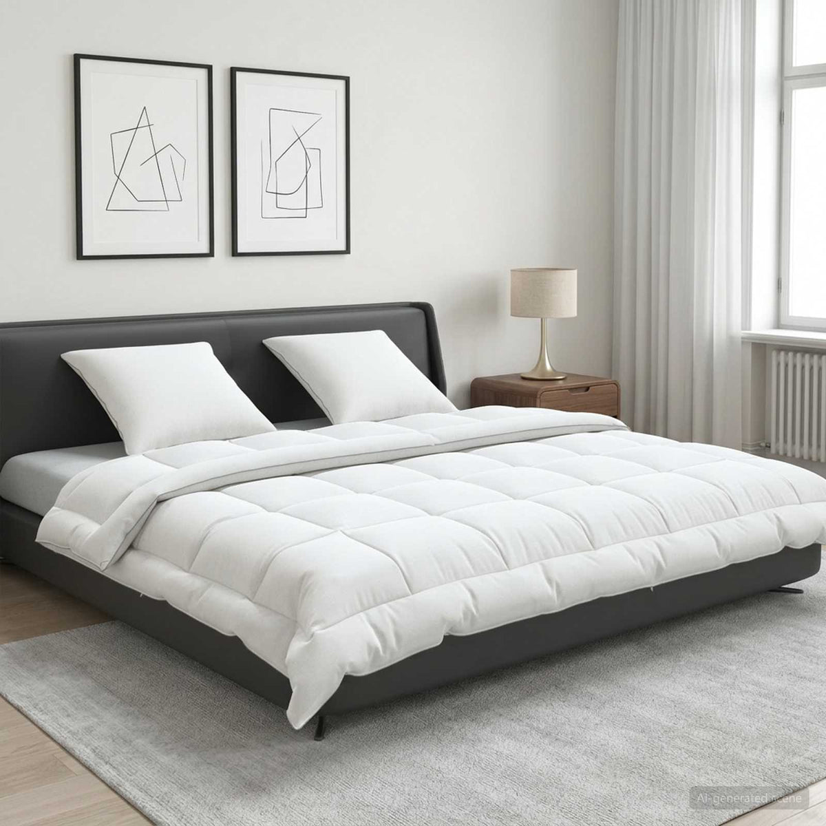 Dekbed en Kussen Set 3 st 220x260 cm Zomer 200 GSM Wol Wit is nu te koop bij PeponiXL, paradijselijk wonen!