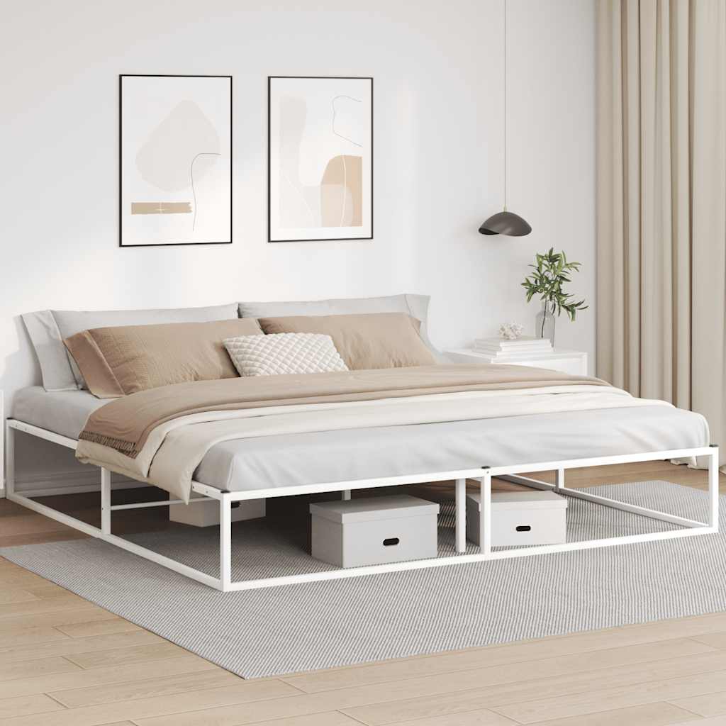 Bedframe zonder matras 200x200 cm wit is nu te koop bij PeponiXL, paradijselijk wonen!