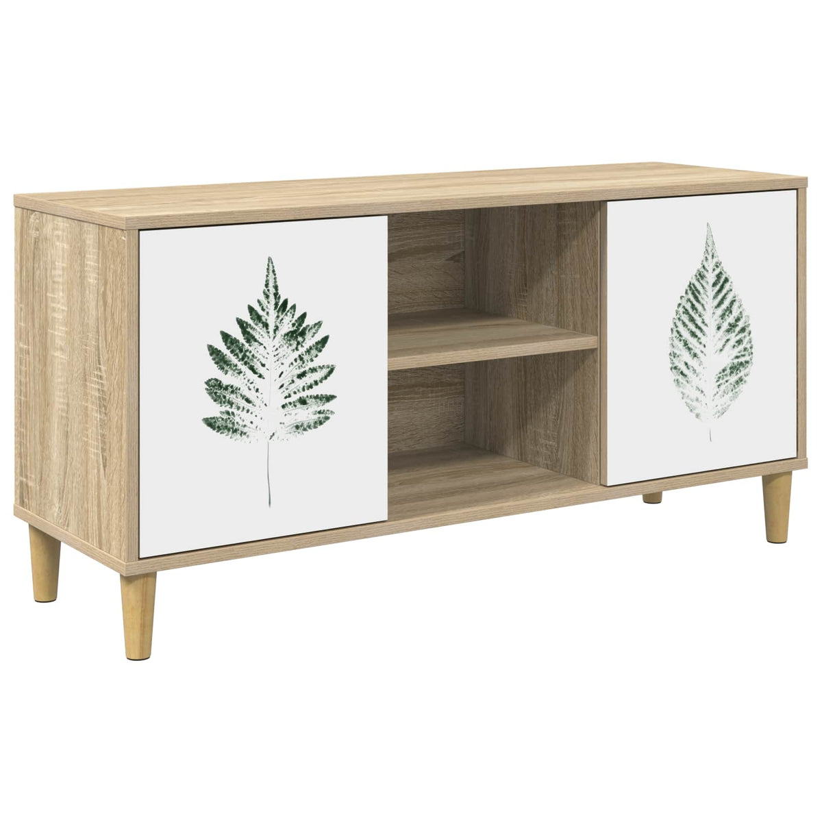 Tv-meubel HANAU 102 x 33 x 50 cm Sonoma Bewerkt hout is nu te koop bij PeponiXL, paradijselijk wonen!