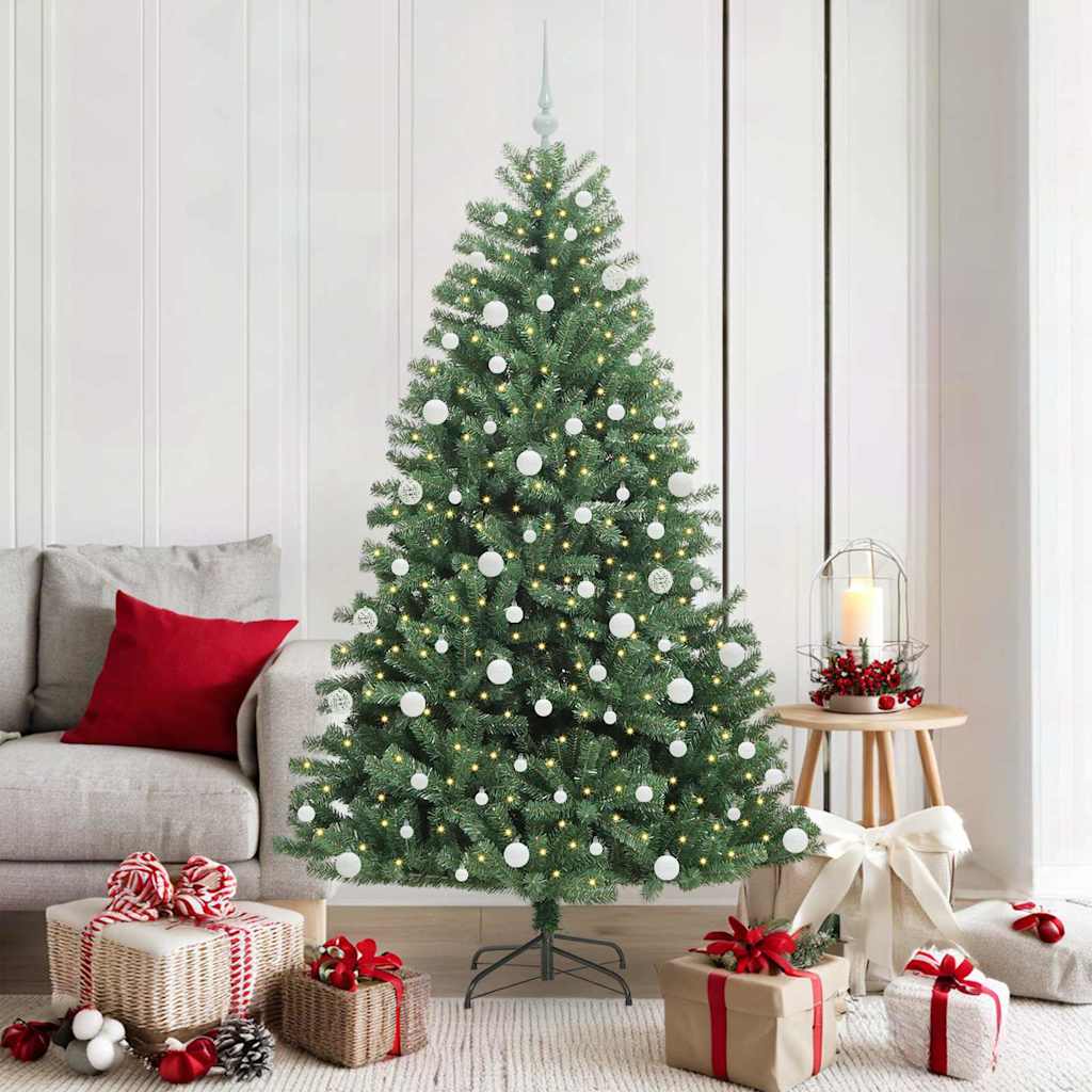 Kunstmatige Inklapbare Kerstboom Groen 180 cm PVC en Metaal is nu te koop bij PeponiXL, paradijselijk wonen!