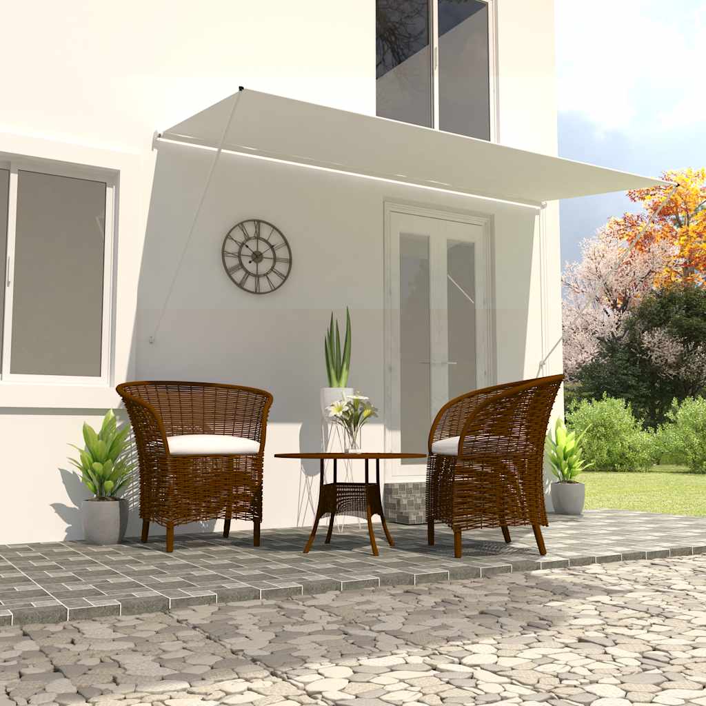 Luifel uittrekbaar 400x150 cm crème is nu te koop bij PeponiXL, paradijselijk wonen!