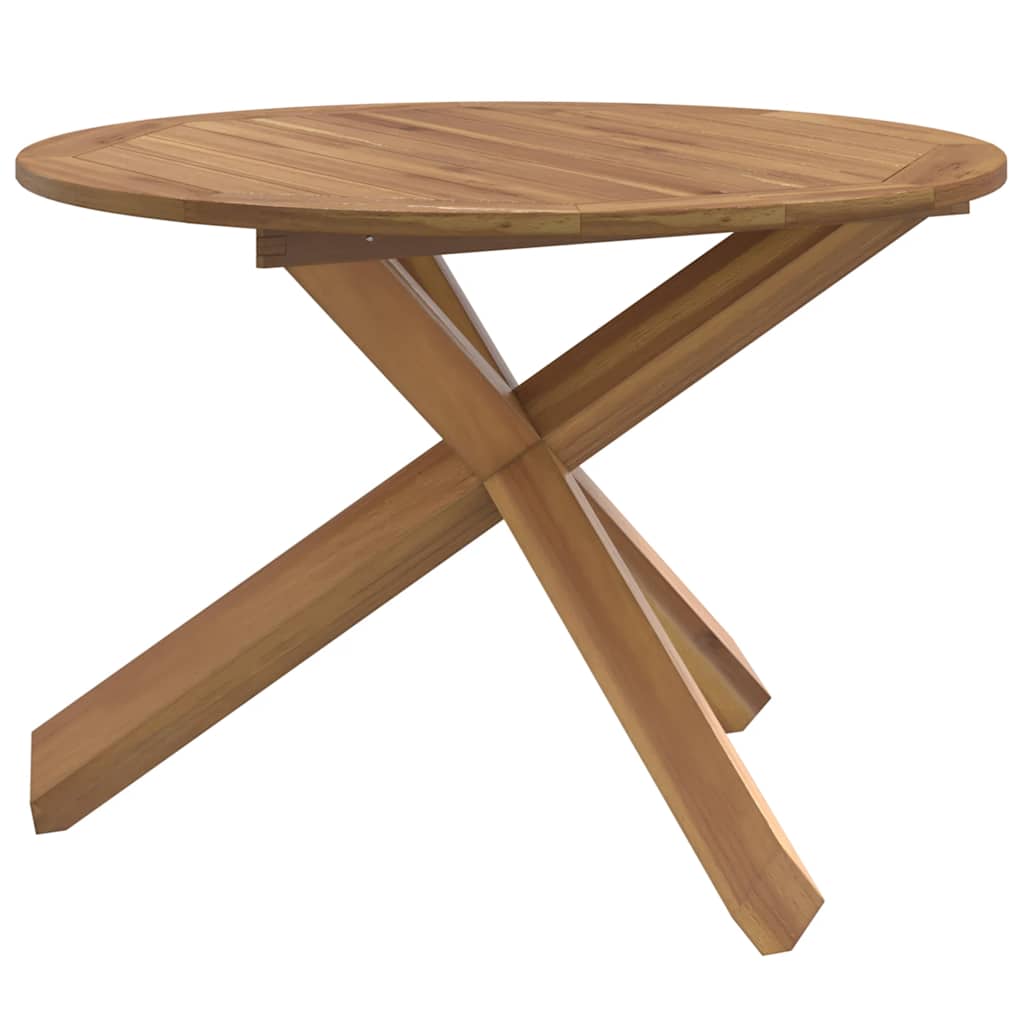 Tuintafel Ø109x74 cm massief teakhout is nu te koop bij PeponiXL, paradijselijk wonen!