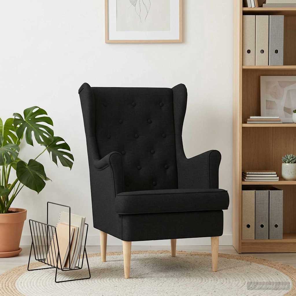 Fauteuil Zwart Stof is nu te koop bij PeponiXL, paradijselijk wonen!
