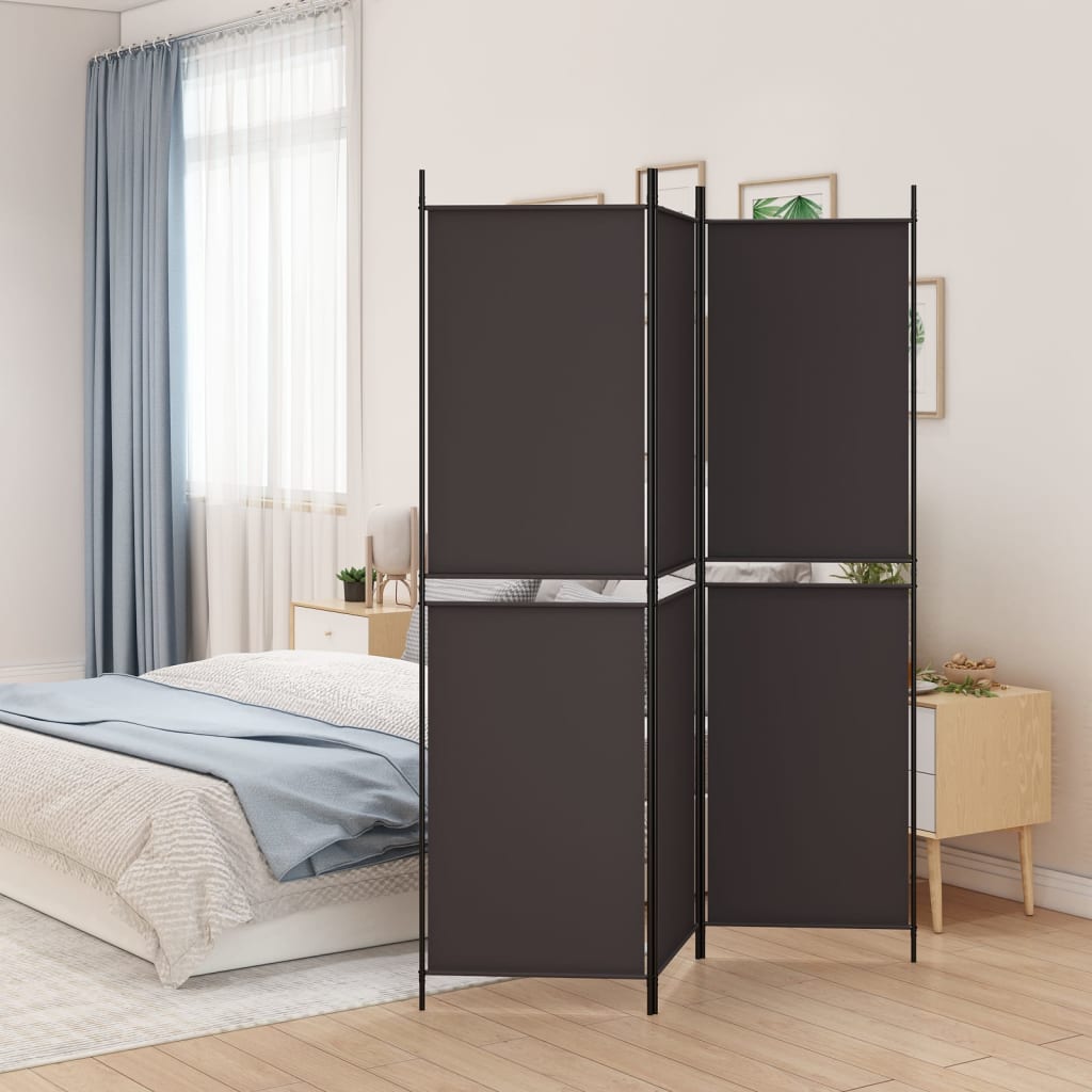 Kamerscherm met 3 panelen 150x200 cm stof bruin is nu te koop bij PeponiXL, paradijselijk wonen!