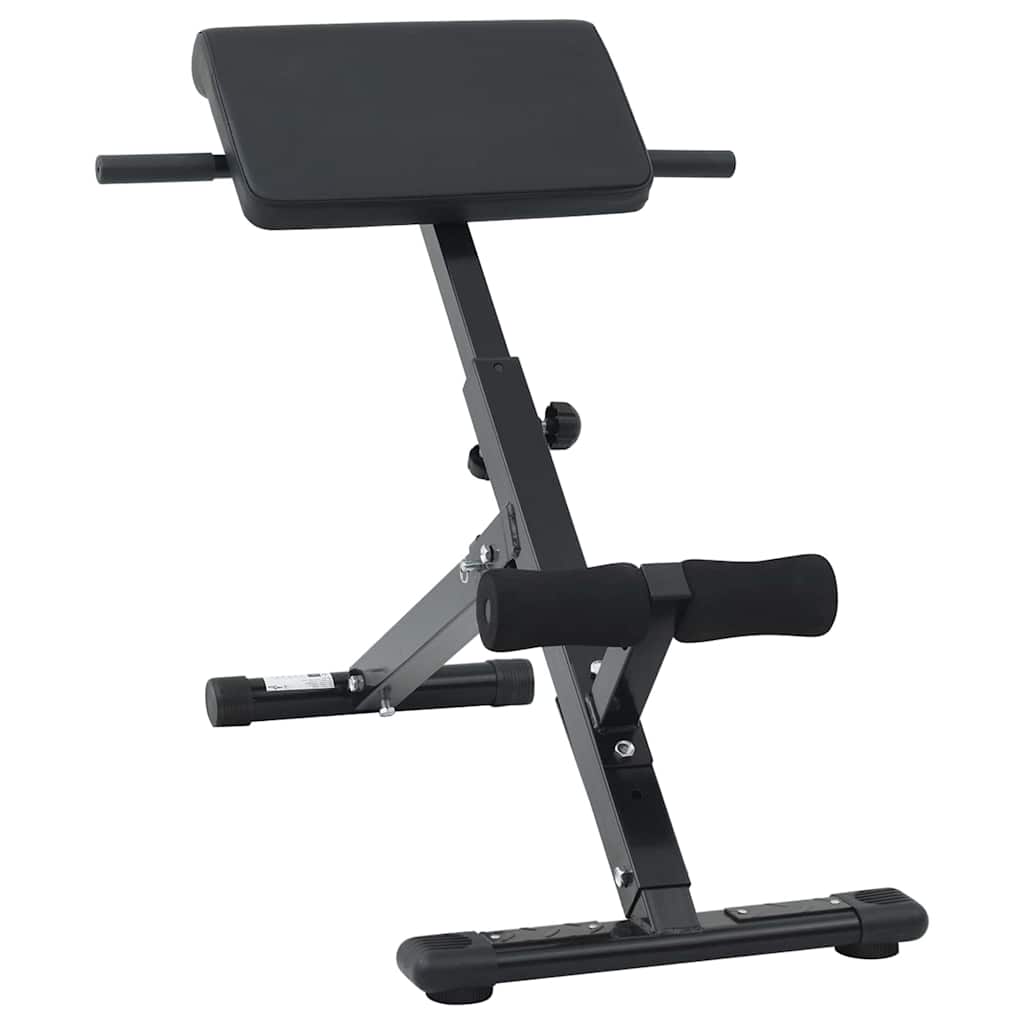 Hyperextension Bank Zwart 100,5 x 70 x 78 cm Gepoedercoat staal is nu te koop bij PeponiXL, paradijselijk wonen!