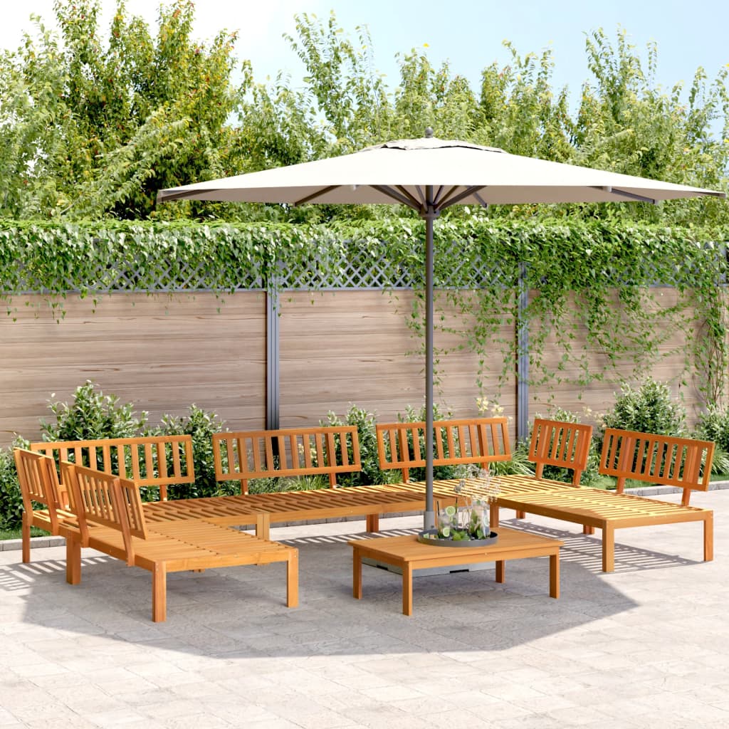 6-delige Loungeset pallet massief acaciahout is nu te koop bij PeponiXL, paradijselijk wonen!