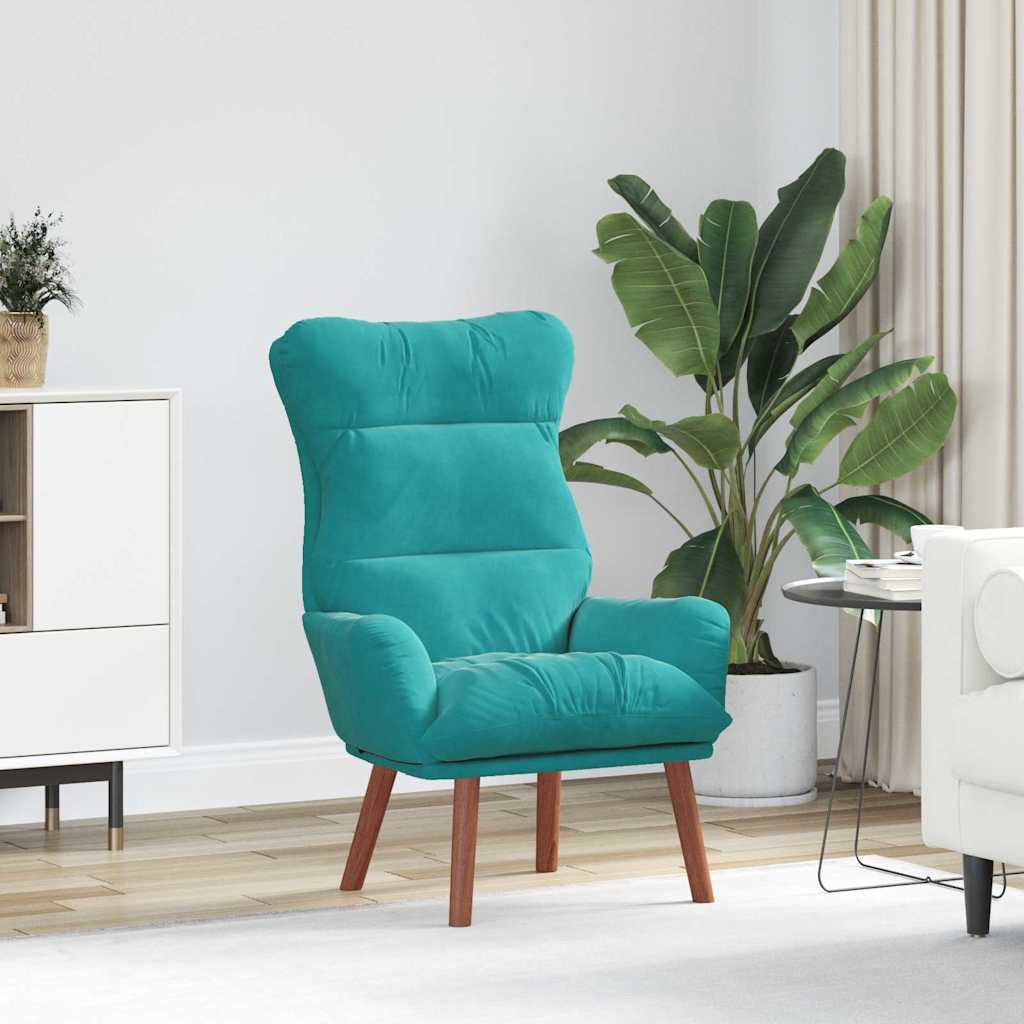 Fauteuil Turquoise 69 x 74 x 93 cm Fluweel is nu te koop bij PeponiXL, paradijselijk wonen!