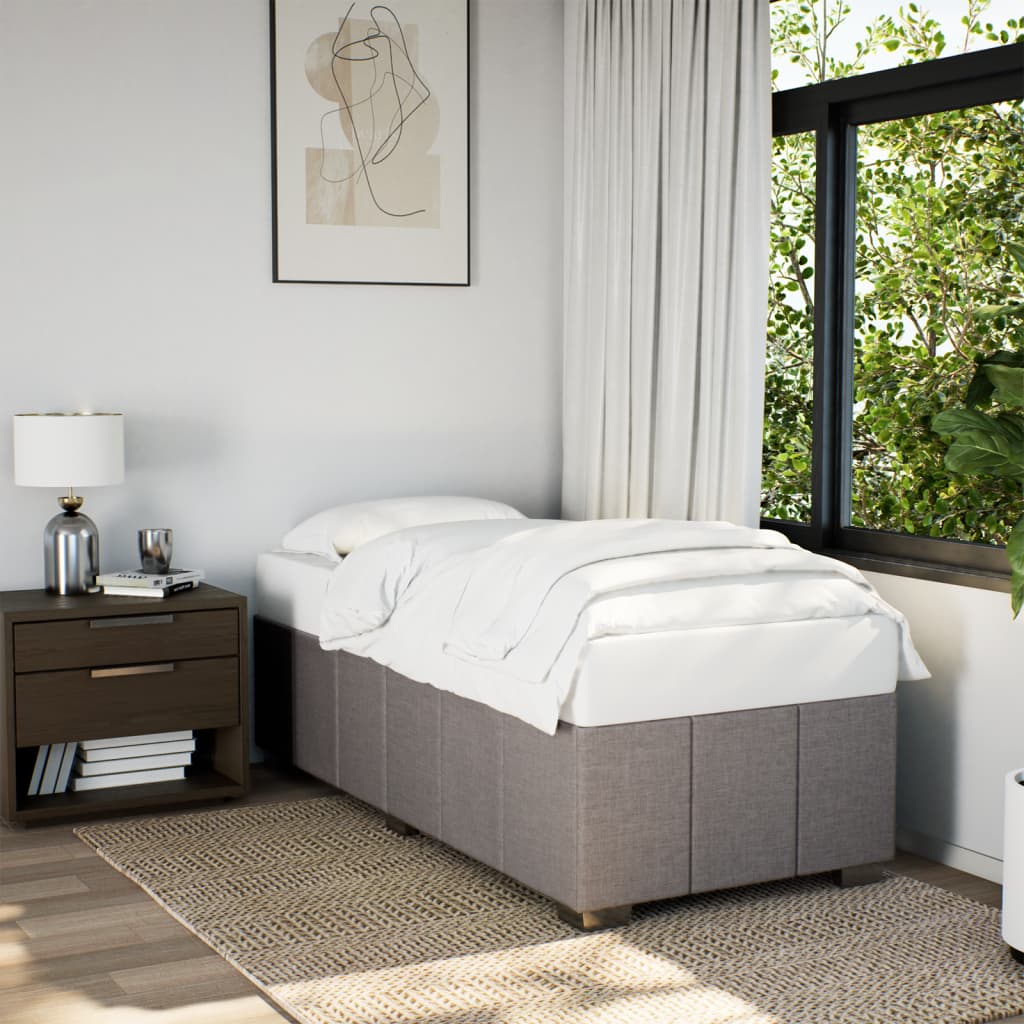 Bedframe zonder matras 90x200 cm stof taupe is nu te koop bij PeponiXL, paradijselijk wonen!