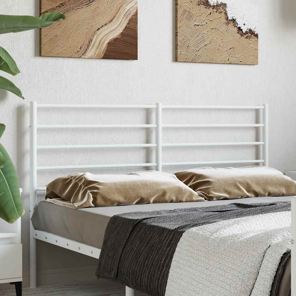 Vervangend hoofdbord metaal wit 160 cm is nu te koop bij PeponiXL, paradijselijk wonen!