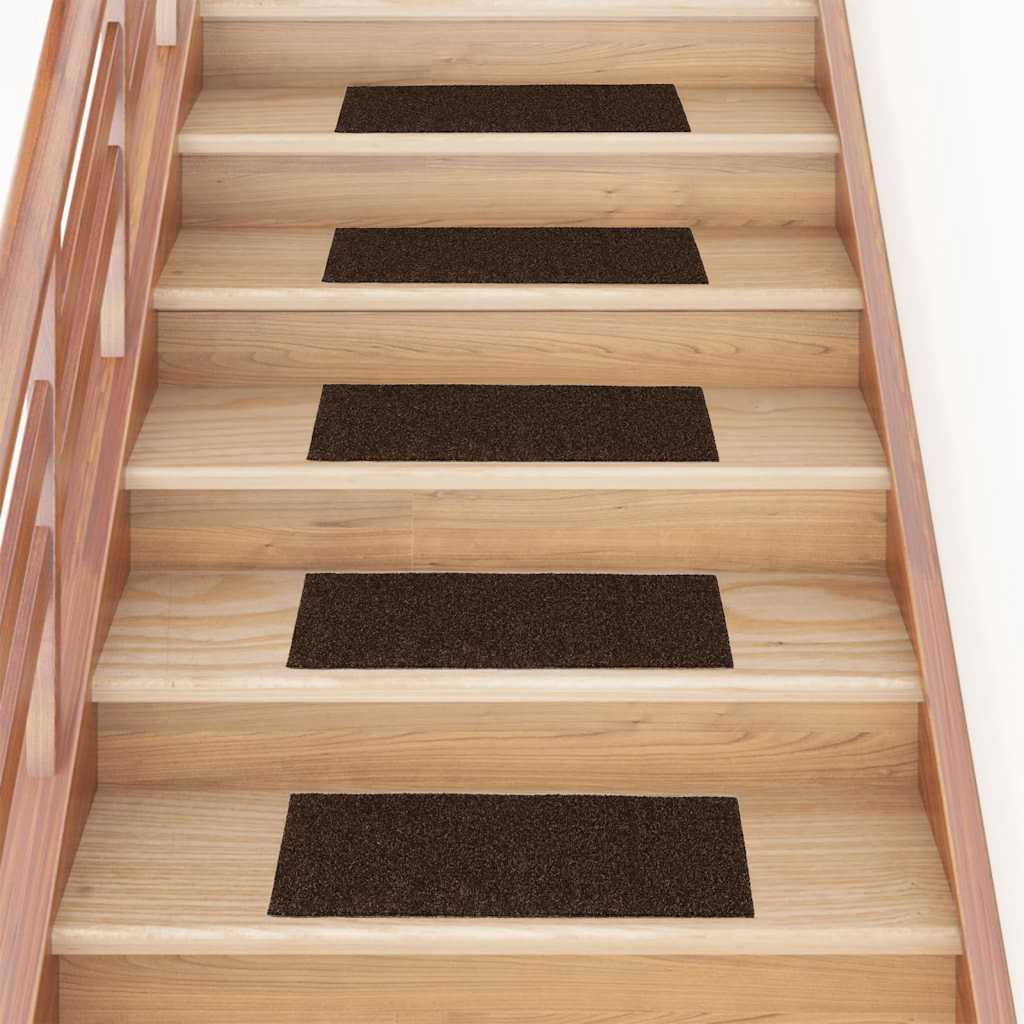 Trapmatten zelfklevend 15 stuks 60x25 cm bruin rechthoekig is nu te koop bij PeponiXL, paradijselijk wonen!