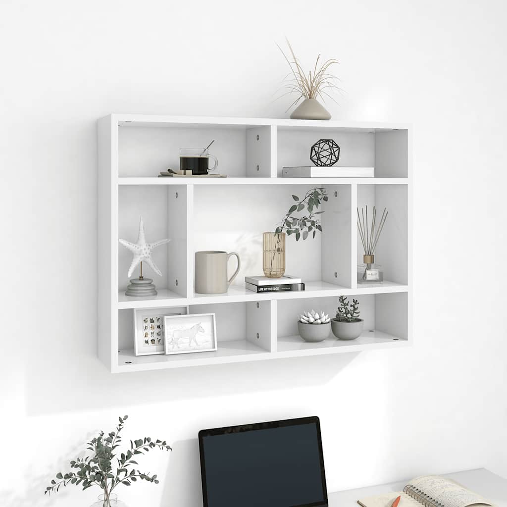 Wandschap 75x16x55 cm bewerkt hout wit is nu te koop bij PeponiXL, paradijselijk wonen!