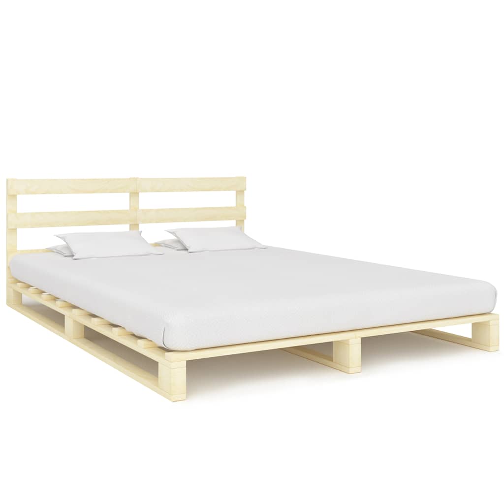 Bedframe pallet massief grenenhout 180x200 cm is nu te koop bij PeponiXL, paradijselijk wonen!