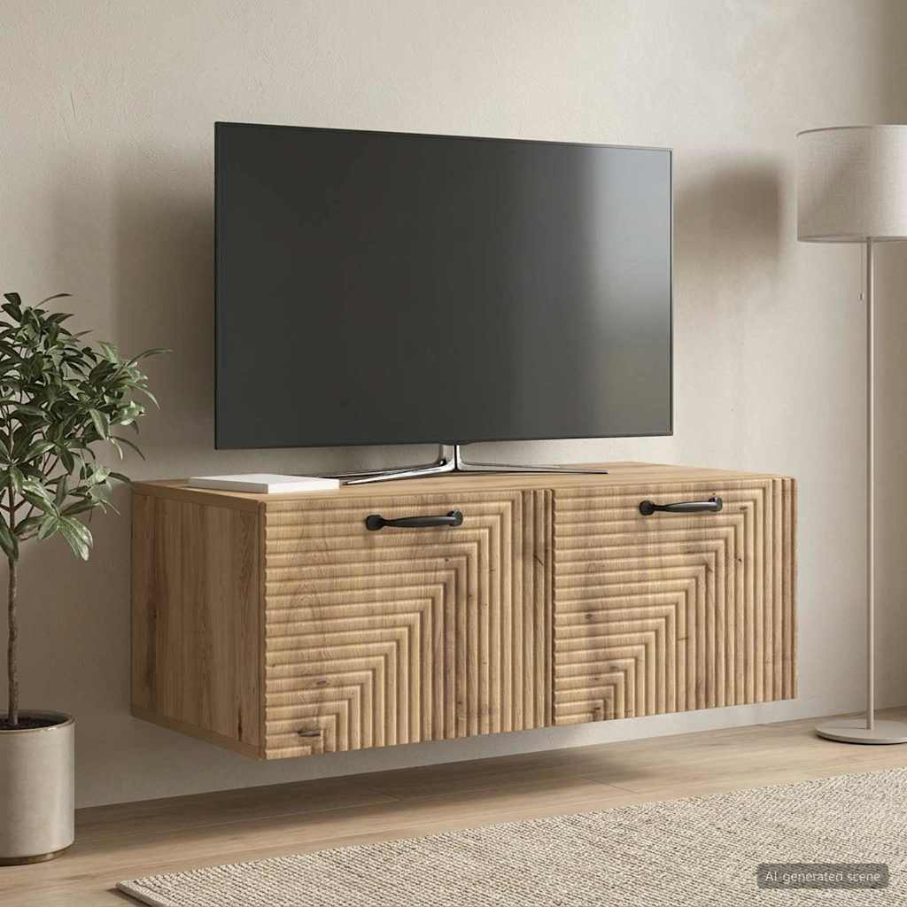 Wandbeugel TV-kast Artisanaal eiken 78,5 x 41 x 30 cm is nu te koop bij PeponiXL, paradijselijk wonen!