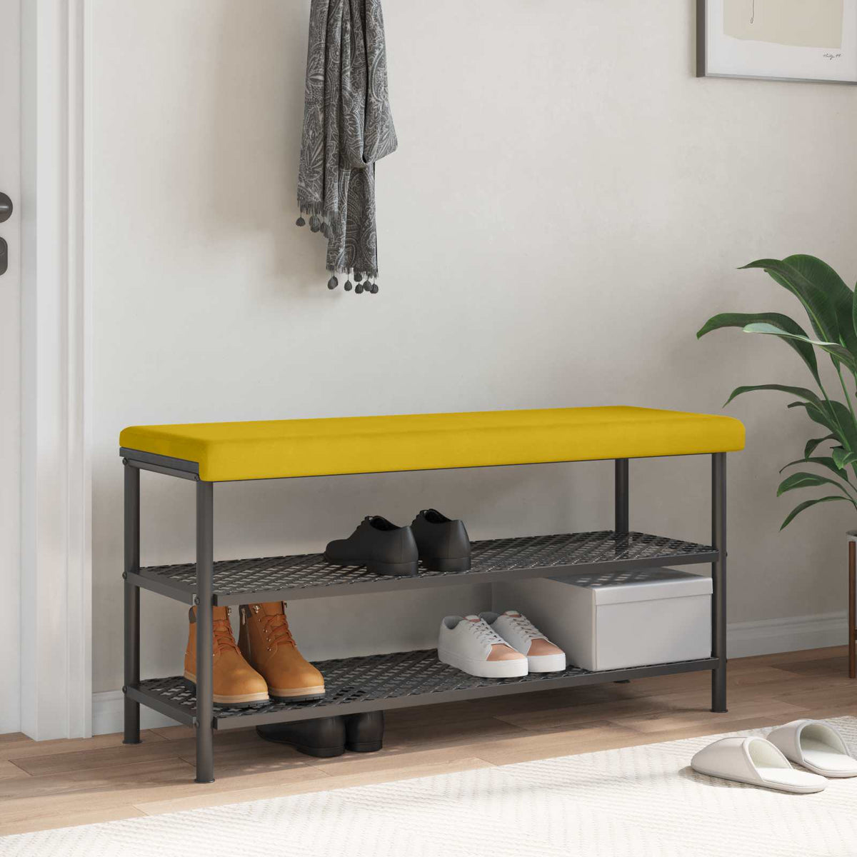 Bankkussen fluweel Geel Diepte 35 cm is nu te koop bij PeponiXL, paradijselijk wonen!