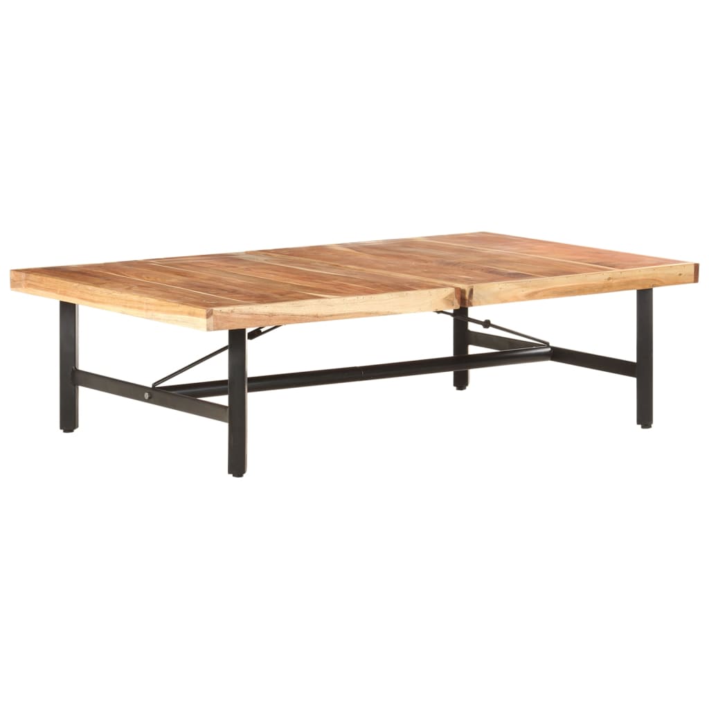 Salontafel 142x90x42 cm massief acaciahout is nu te koop bij PeponiXL, paradijselijk wonen!