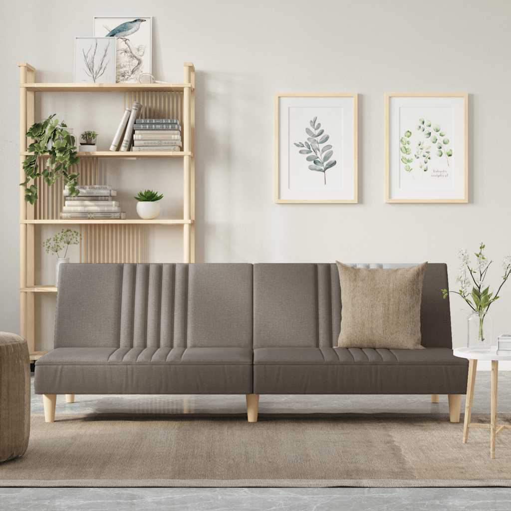 Slaapbank stof taupe is nu te koop bij PeponiXL, paradijselijk wonen!