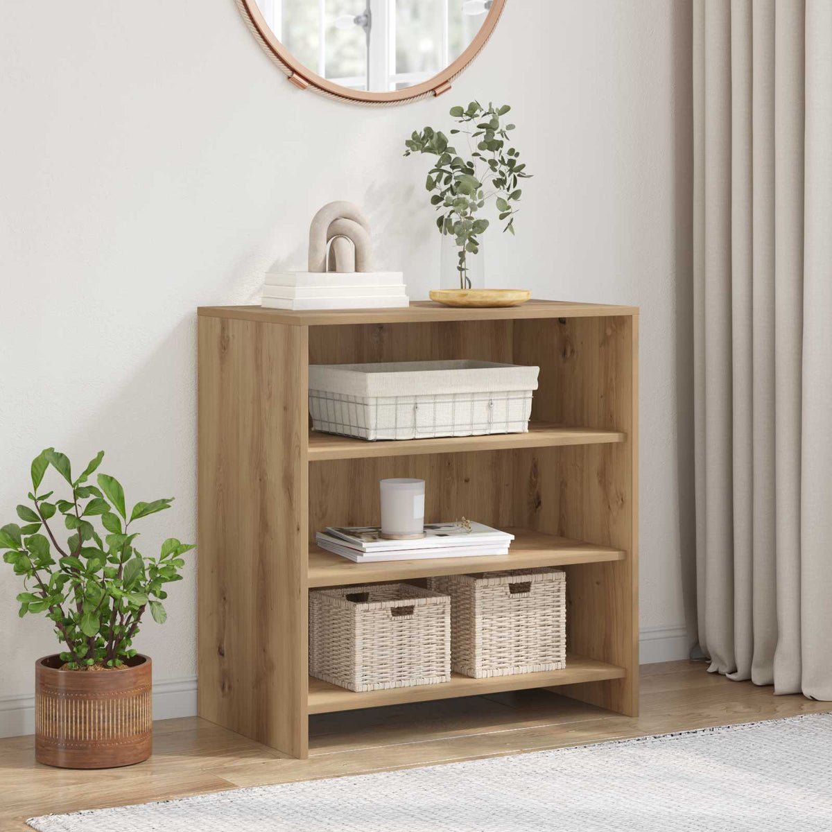 Dressoir Bruin 70 x 41 x 75 cm Bewerkt hout is nu te koop bij PeponiXL, paradijselijk wonen!
