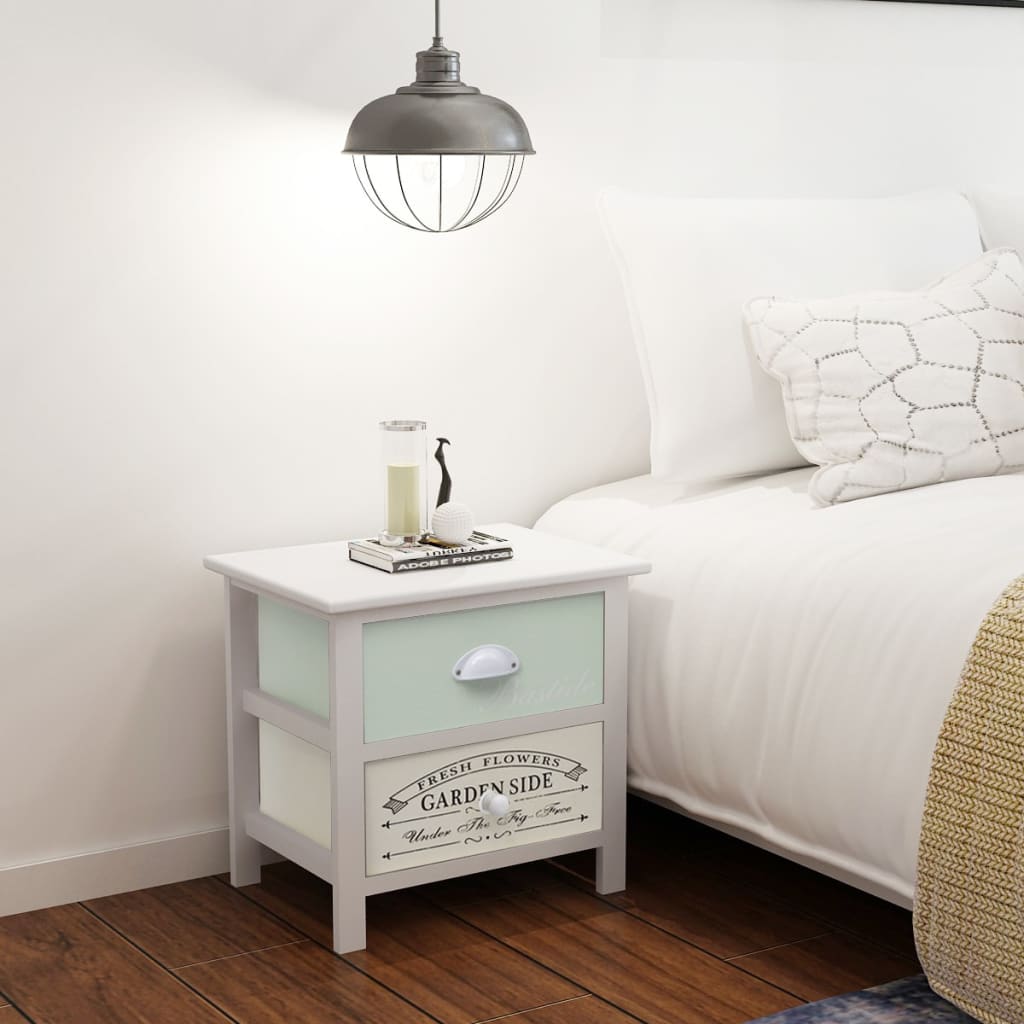 Nachtkastjes Franse stijl 2 st hout is nu te koop bij PeponiXL, paradijselijk wonen!