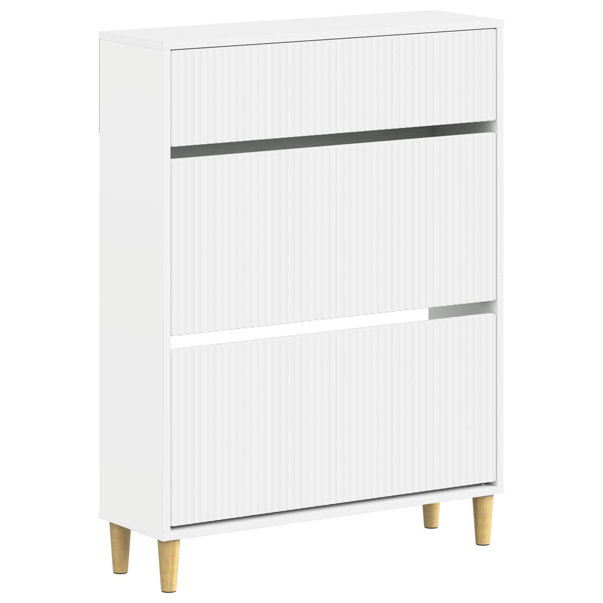 Schoenenkast ARNHEM 78 x 24 x 103 cm Bewerkt hout Wit is nu te koop bij PeponiXL, paradijselijk wonen!