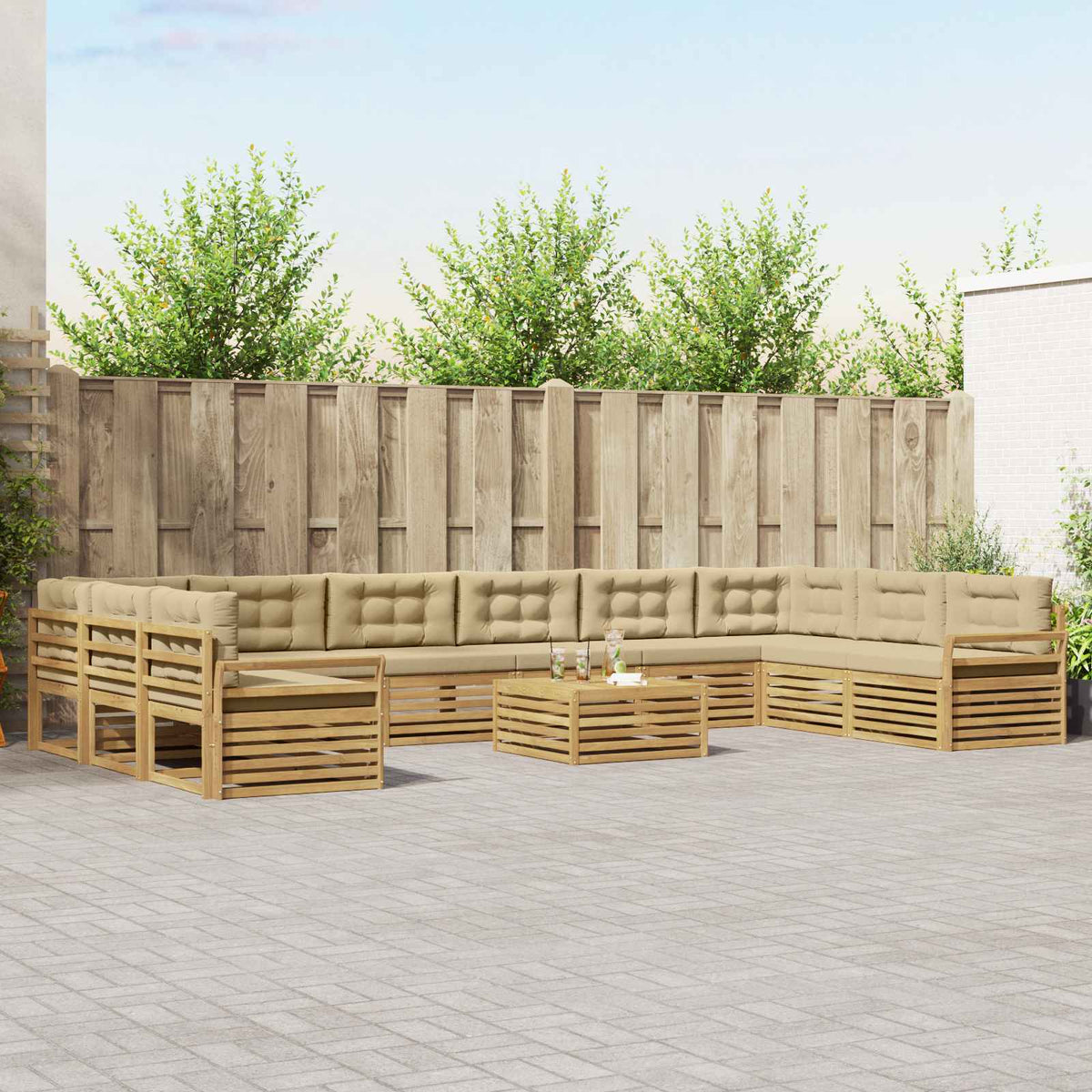 Sofa-Sets Massief Acaciahout is nu te koop bij PeponiXL, paradijselijk wonen!