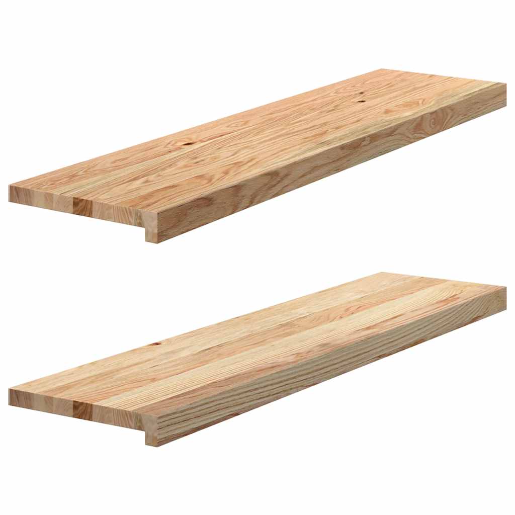 Vensterbanken 2 st onbehandeld 100x25x2 cm massief eikenhout is nu te koop bij PeponiXL, paradijselijk wonen!