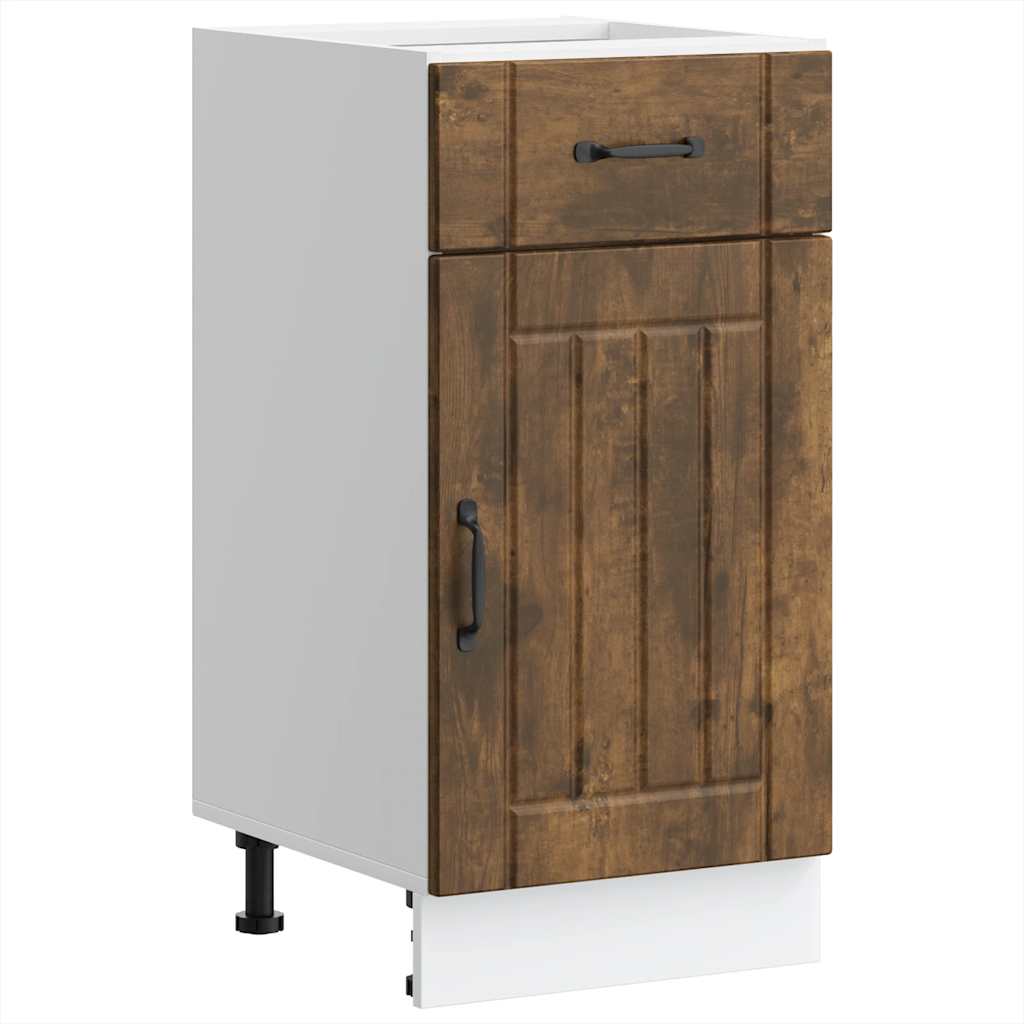 Onderkast Lucca bewerkt hout gerookt eikenkleurig is nu te koop bij PeponiXL, paradijselijk wonen!