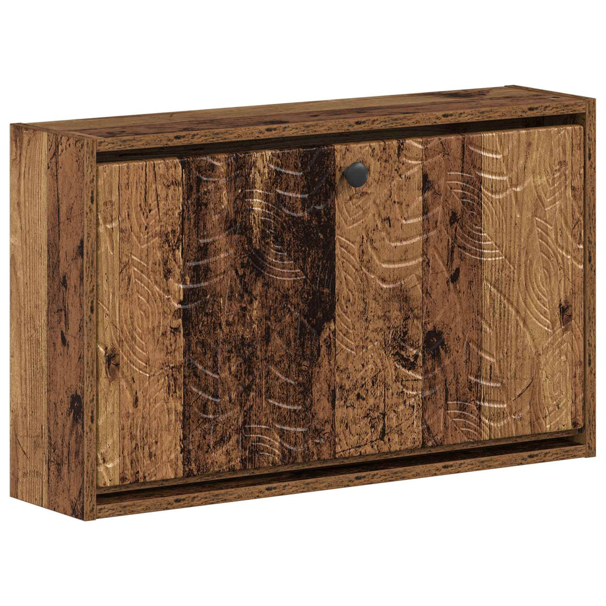 Wandgemonteerde Schoenkast DELFT 71 x 17 x 43 cm Bewerkt hout is nu te koop bij PeponiXL, paradijselijk wonen!