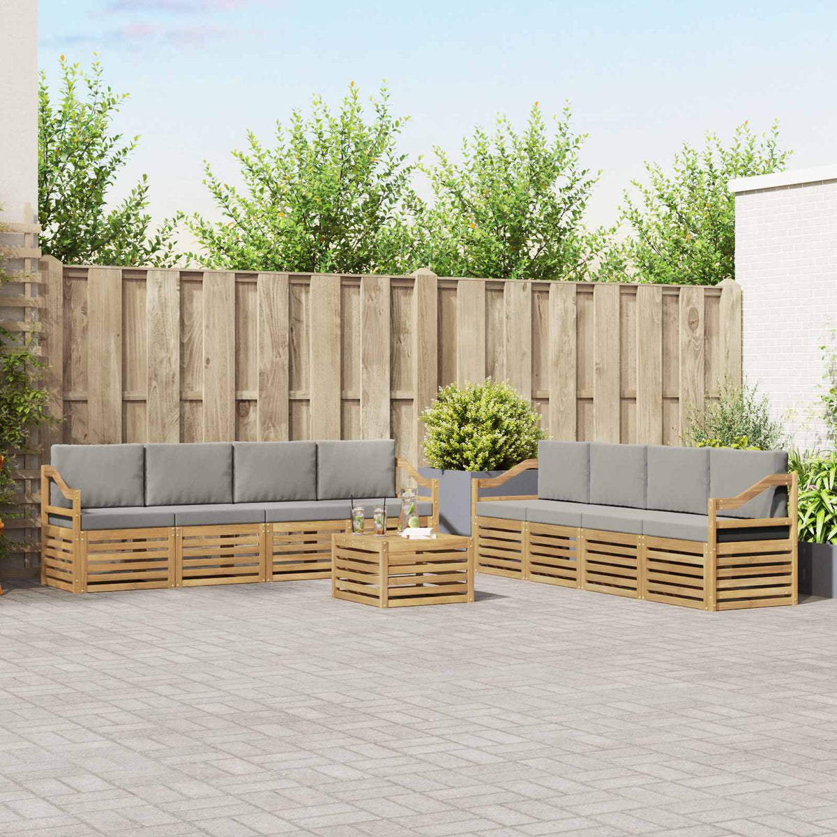 Sofa-Sets Massief Acaciahout is nu te koop bij PeponiXL, paradijselijk wonen!