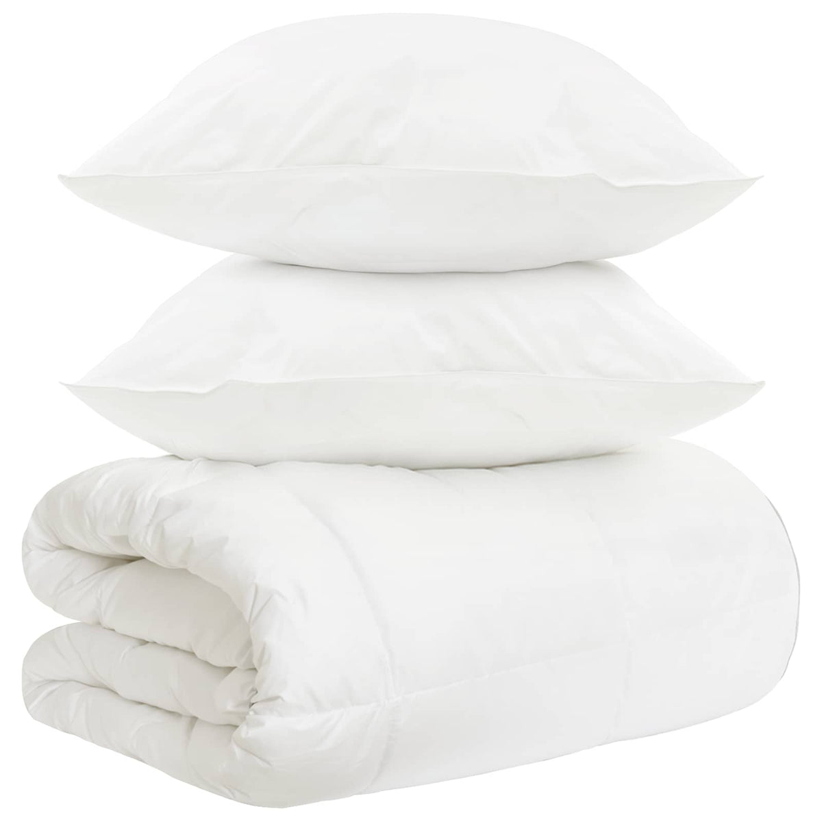 Dekbedset 3 st Wit Bamboevezel is nu te koop bij PeponiXL, paradijselijk wonen!